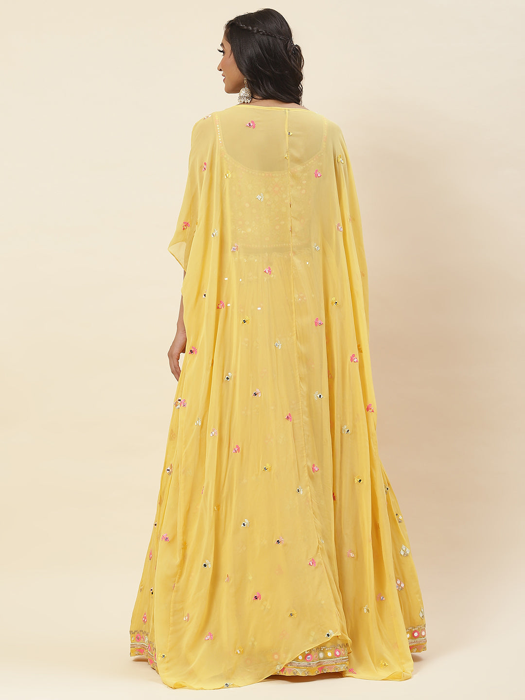 Georgette Lehenga Choli With Jacket