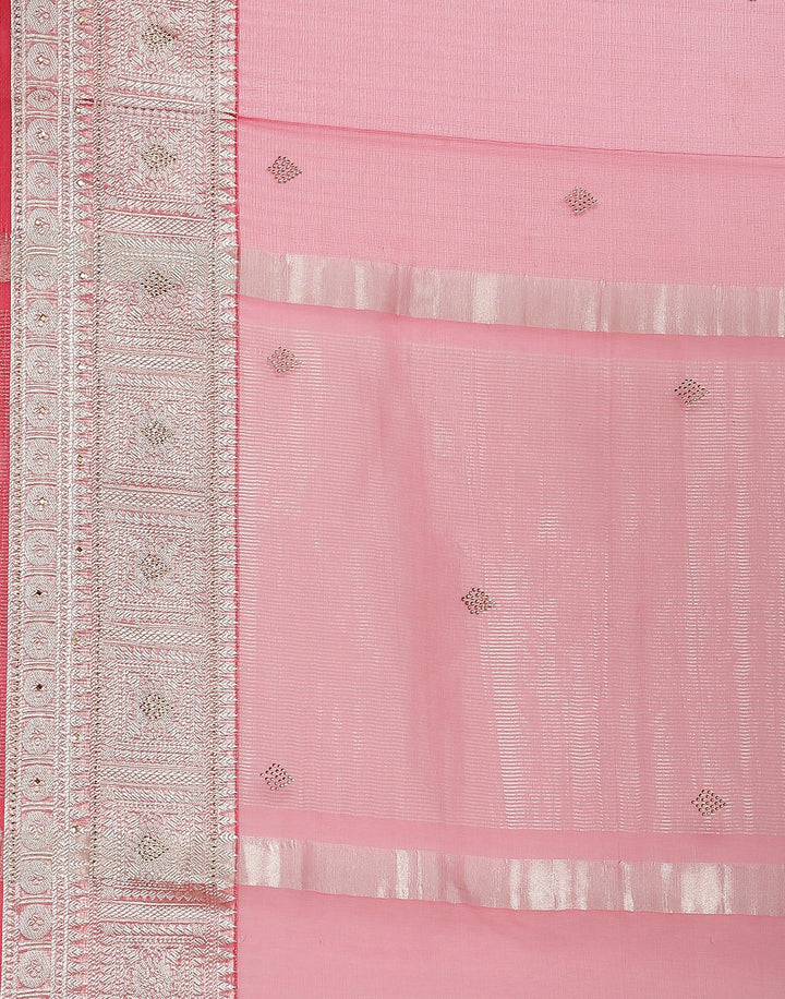 Plain Organza Saree