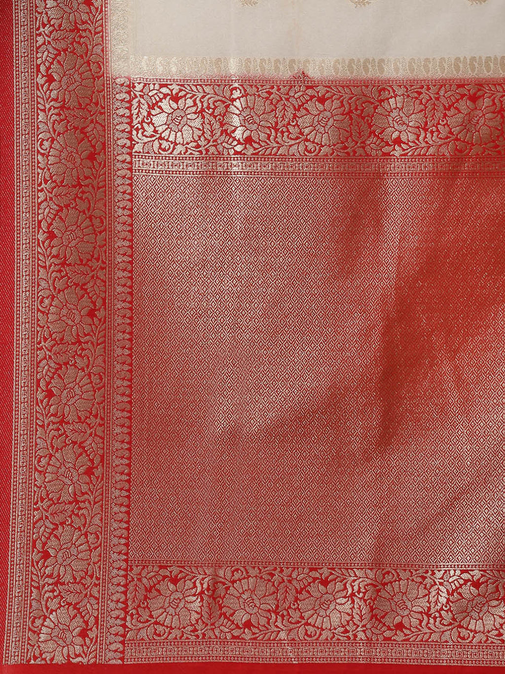 Zari Border Booti Handloom Woven Saree