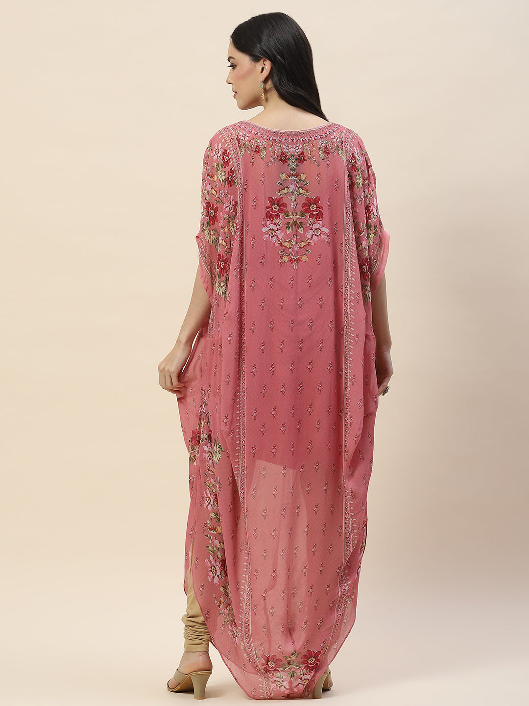 Digital Print Georgette Kaftan Kurta