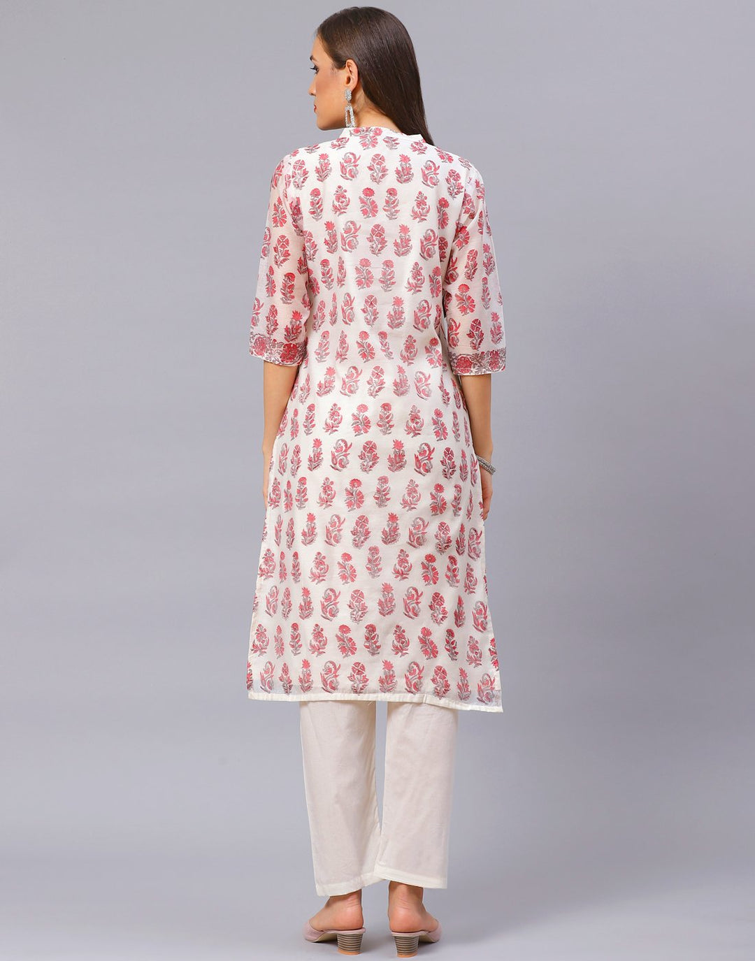 Straight Cotton Printed Salwar Kameez Stitched Suit
