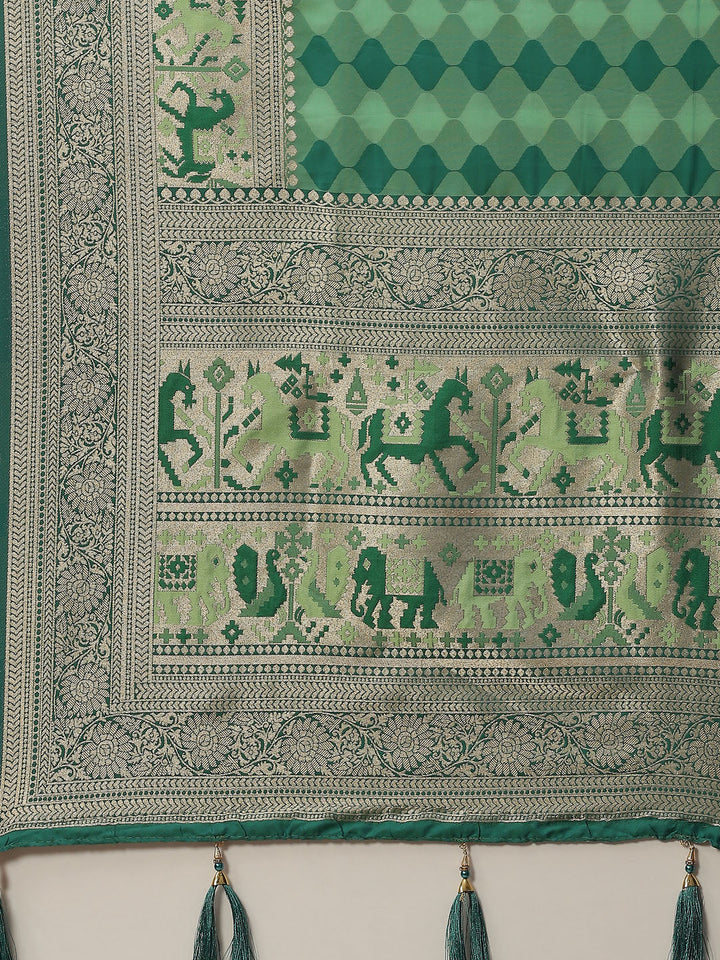 Zari Border Handloom Woven Saree