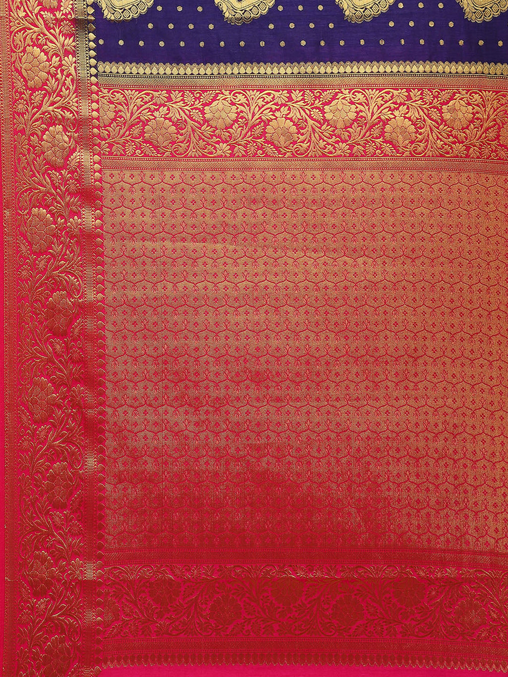 Zari Border Booti Handloom Woven Saree