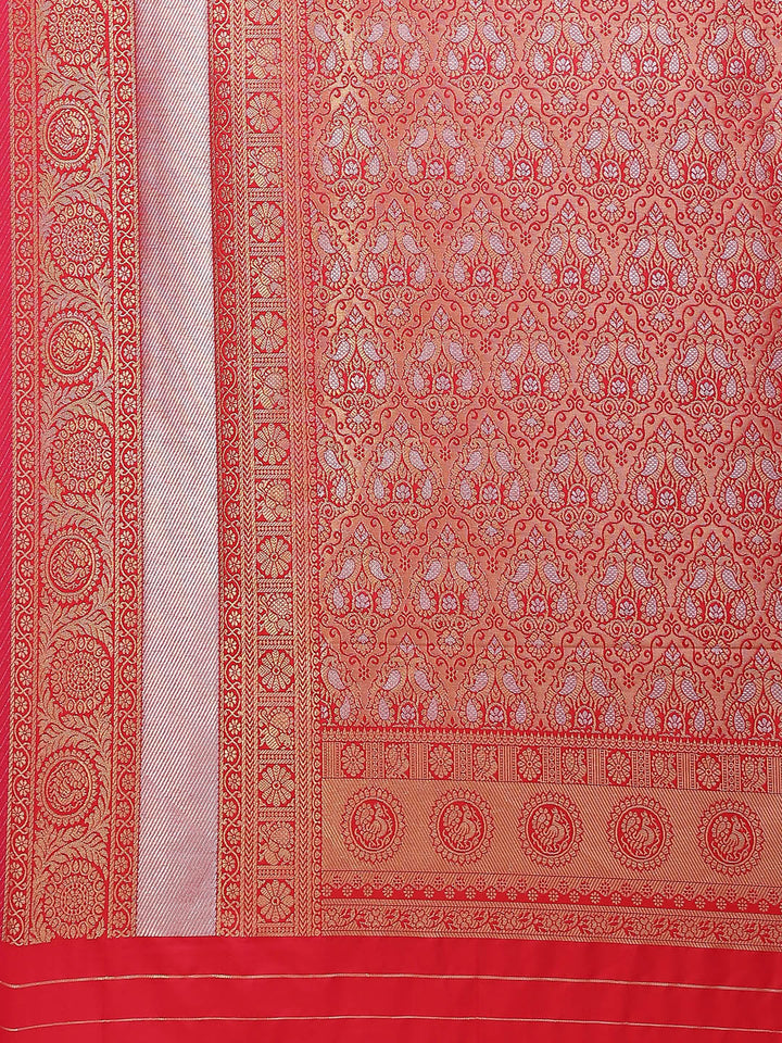 Zari Border Booti Cotton Woven Saree