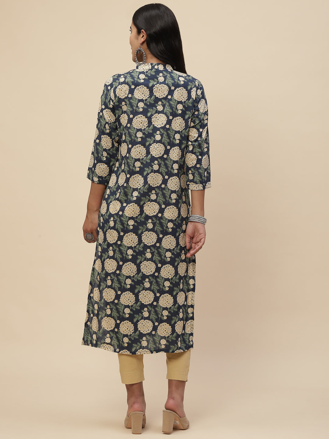 Floral Printed Cotton Kurta