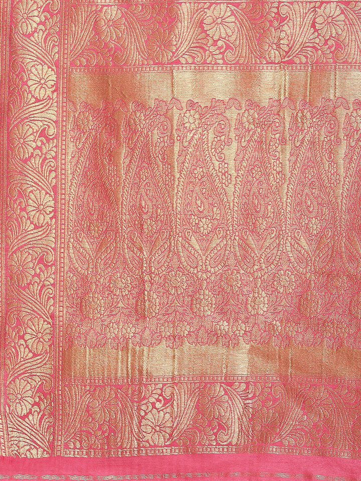 Zari Jaal Handloom Woven Saree