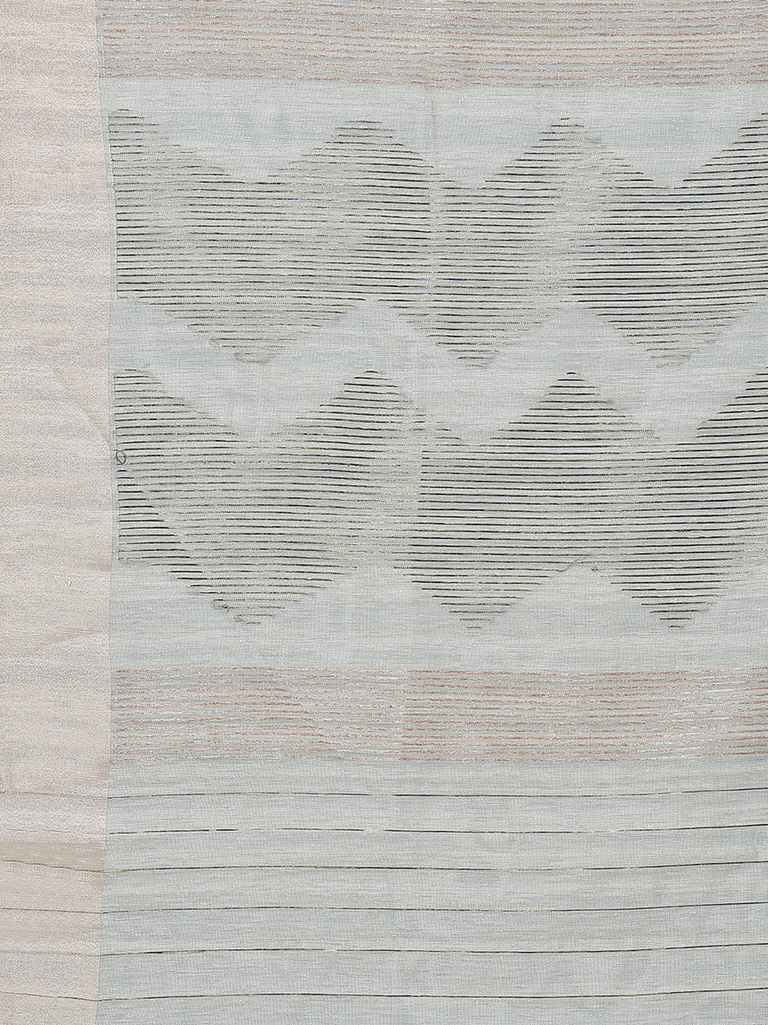 Plain Zari Border Woven Cotton Saree