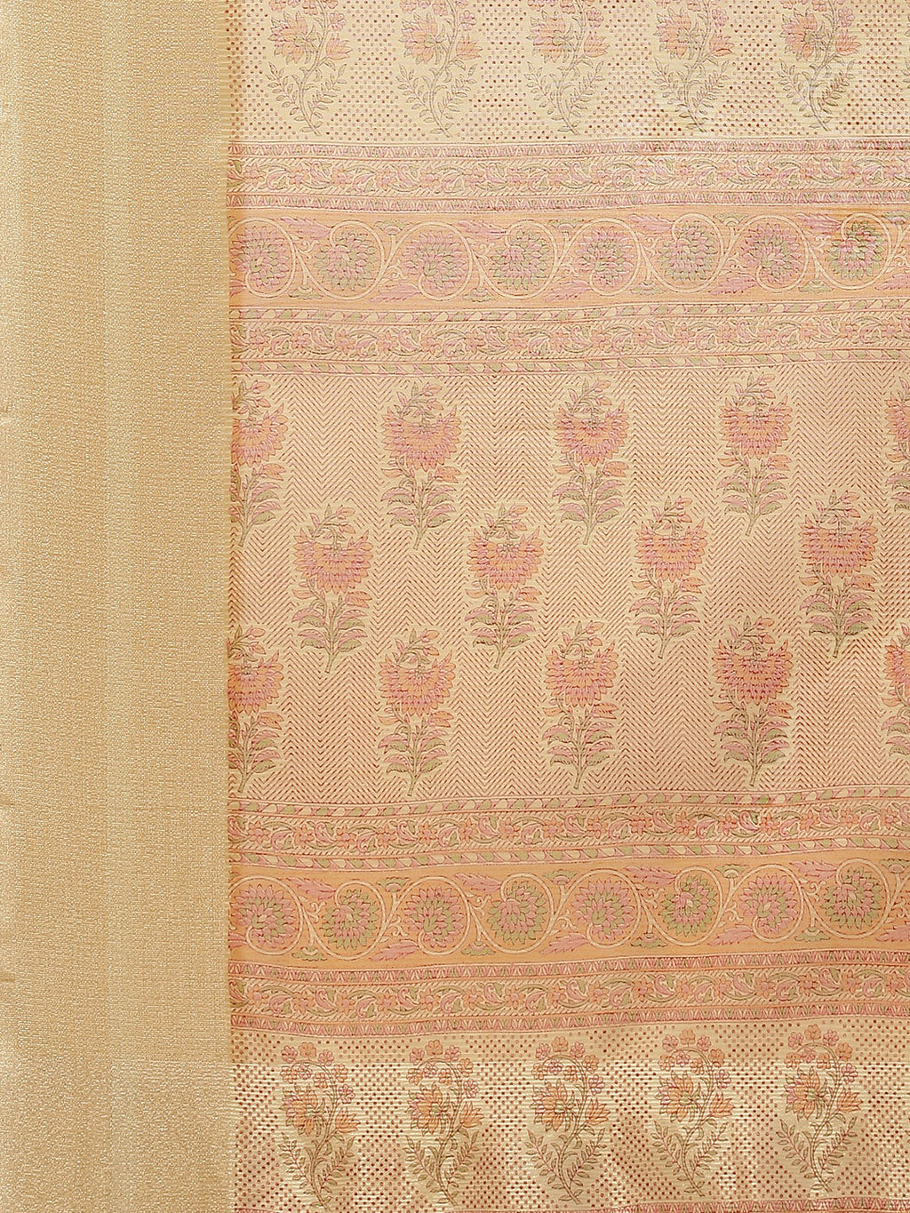 Floral Printed Cotton Saree