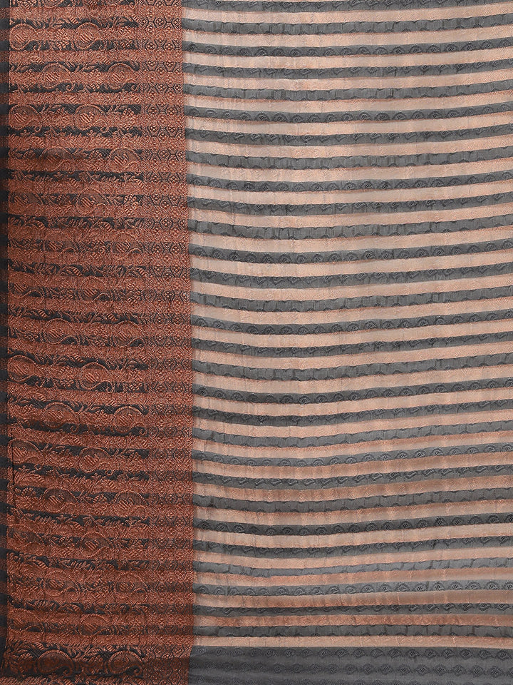 Plain Zari Border Handloom Woven Saree