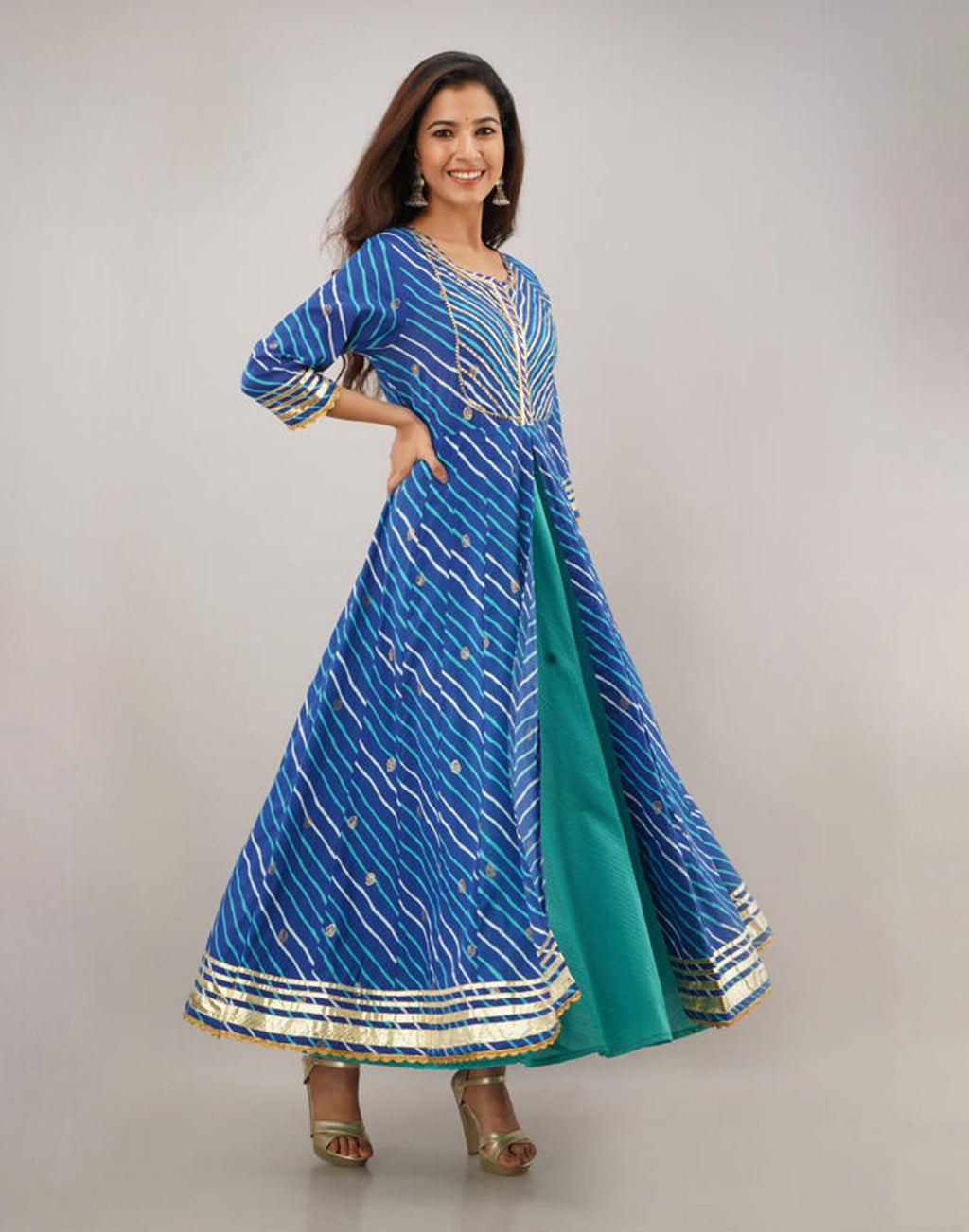 Printed Cotton Anarkali Kurti