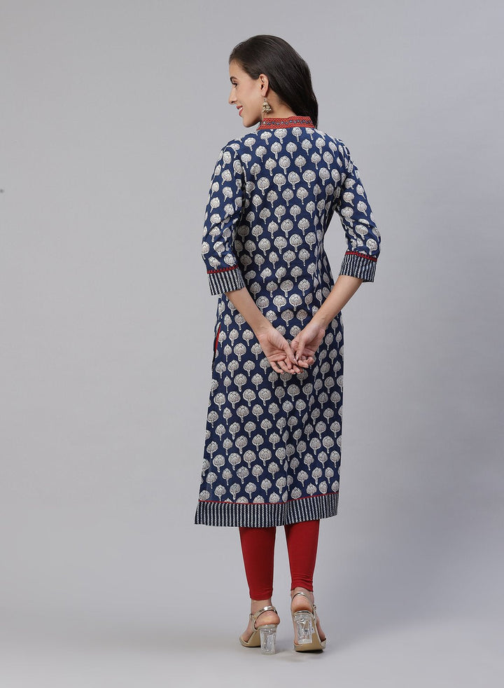 Indigo Printed Cotton Kurti
