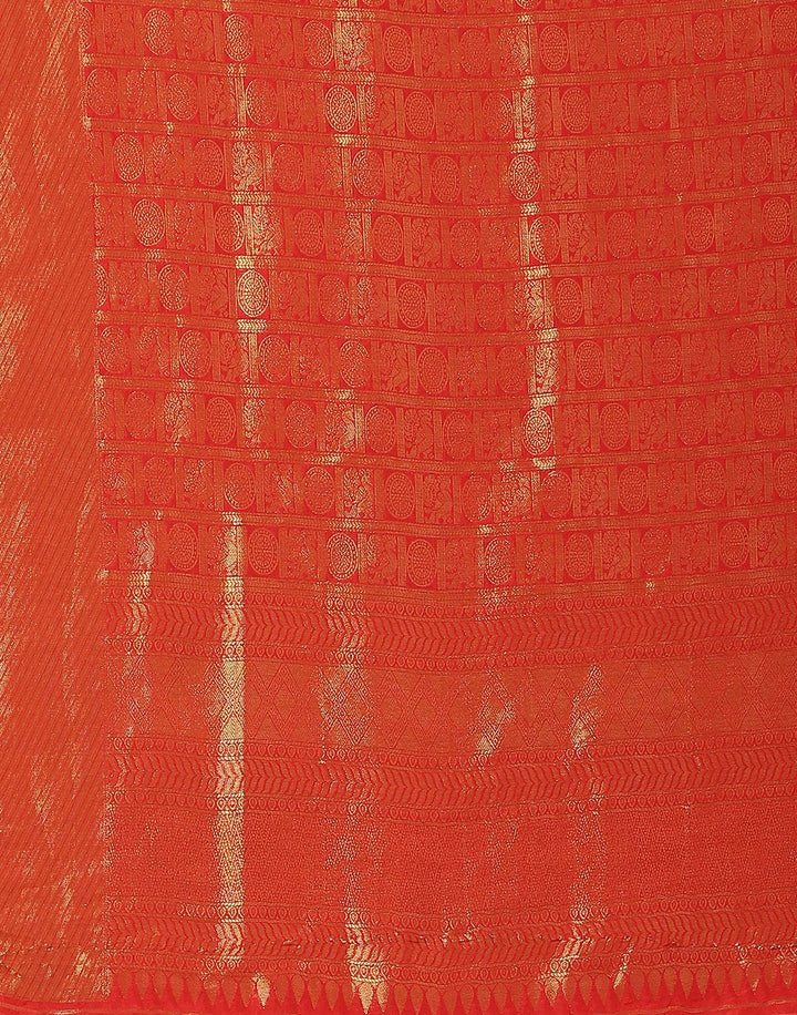 Woven Brocade Zari Jaal Art Handloom Saree