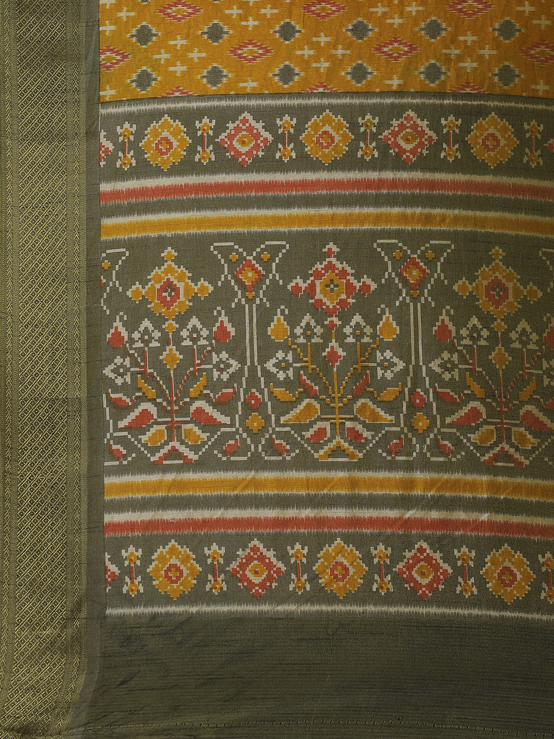 Patola Art Handloom Printed Saree