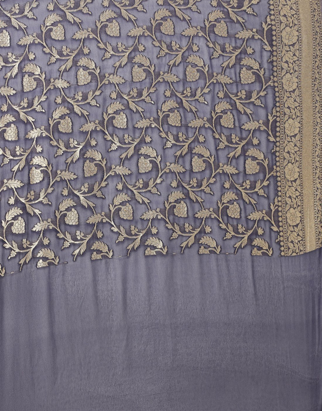MBZ Meena Bazaar-Zari Jaal Art Georgette Saree