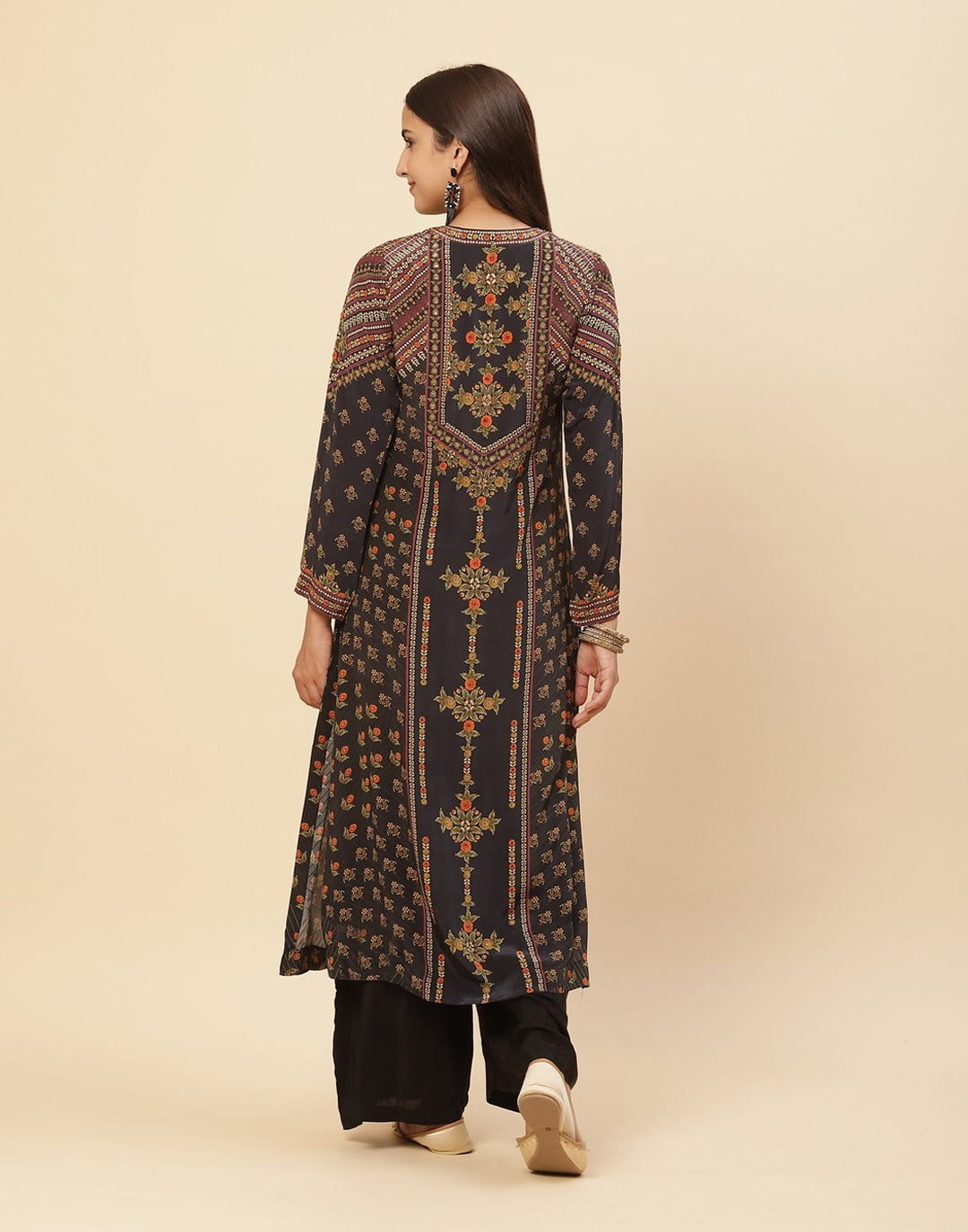 Digital Printed Crepe Salwar Kameez Stitched Suit With Georgette Dupatta