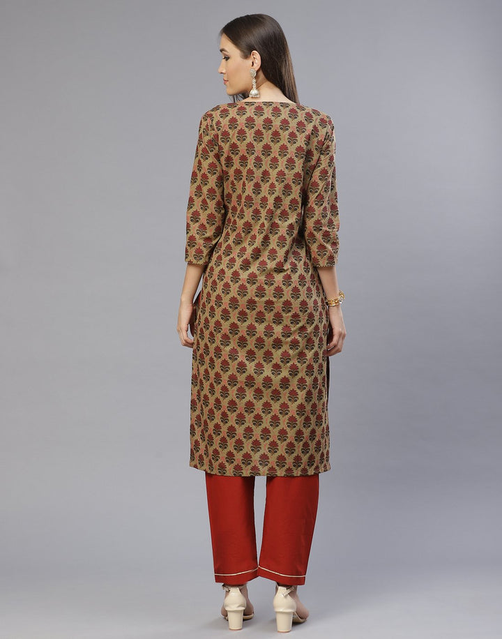 Cotton Printed Kurti with Pant