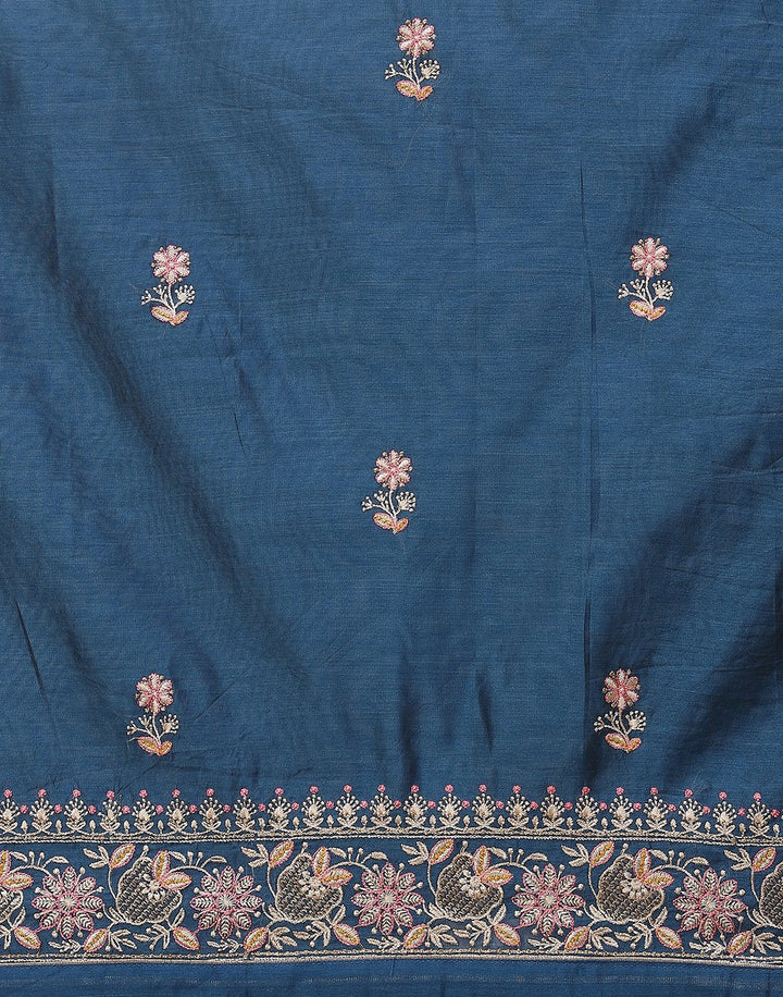 Chanderi Embroidered Suit Piece