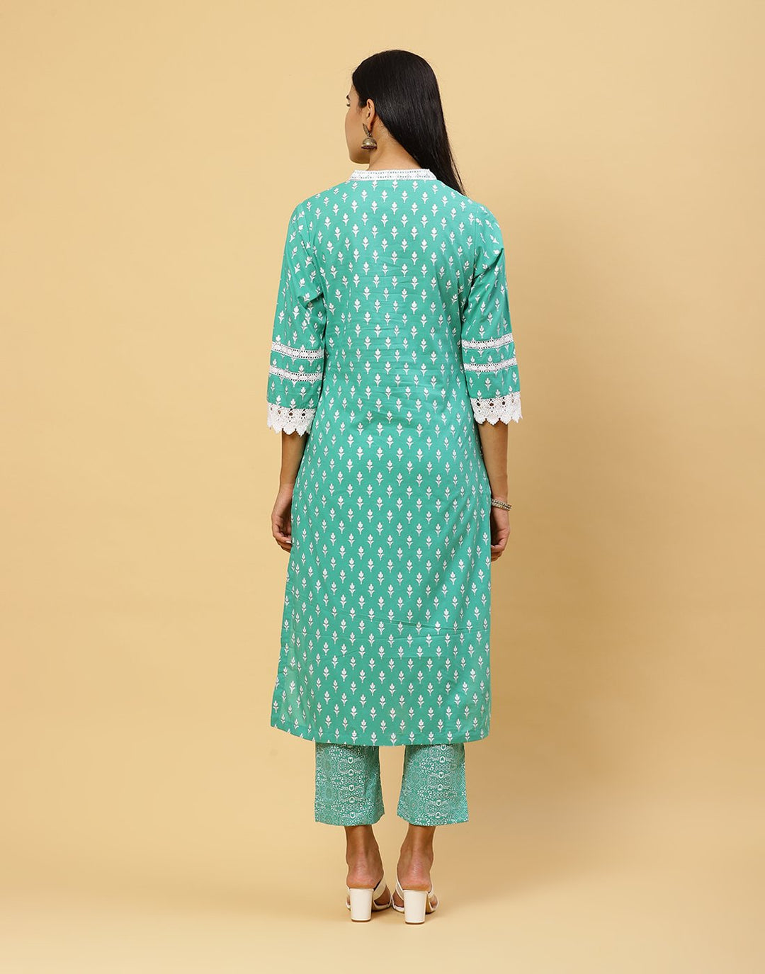 Printed Cotton Kurti With Pant