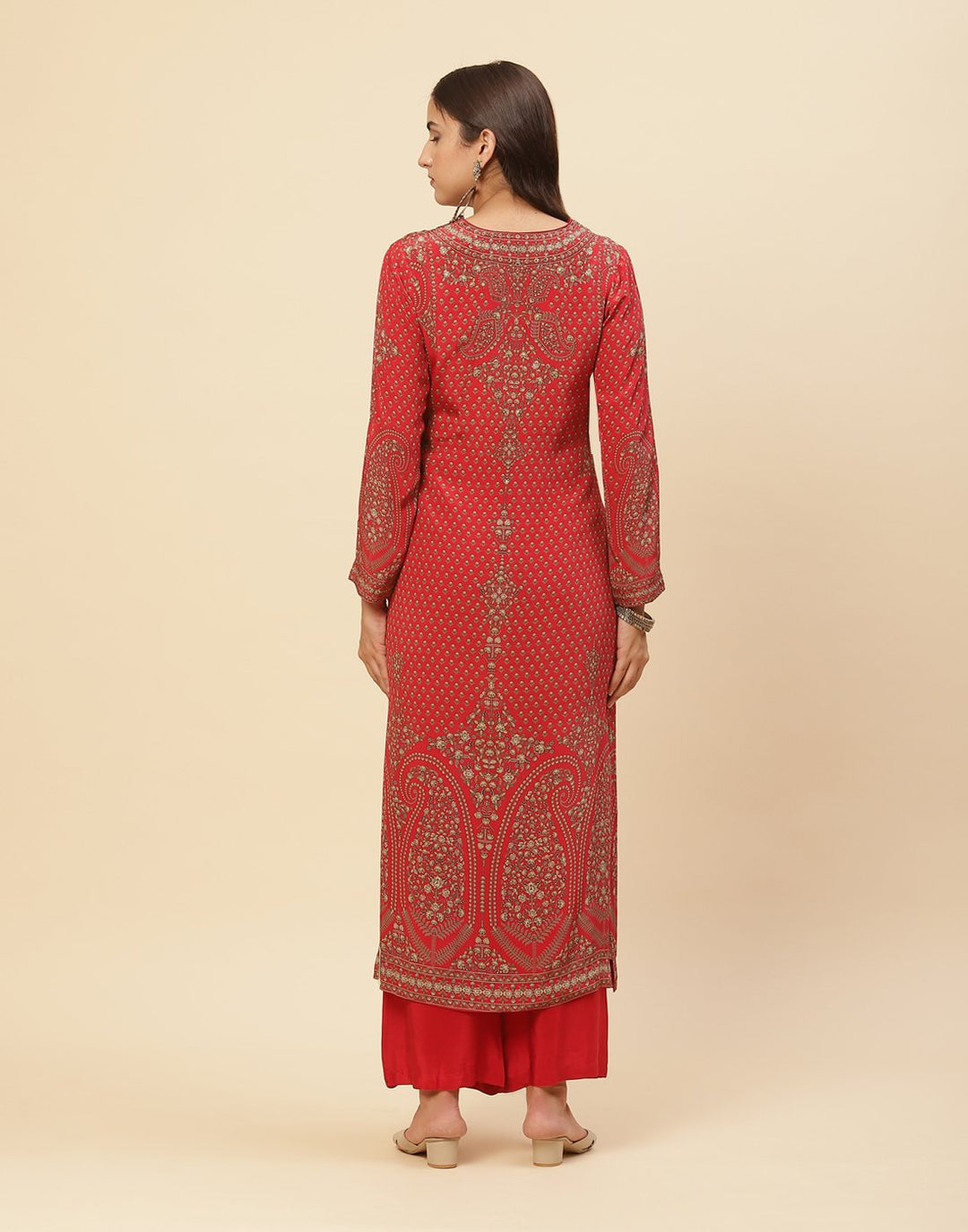 Digital Printed Crepe Salwar Kameez Stitched Suit With Georgette Dupatta
