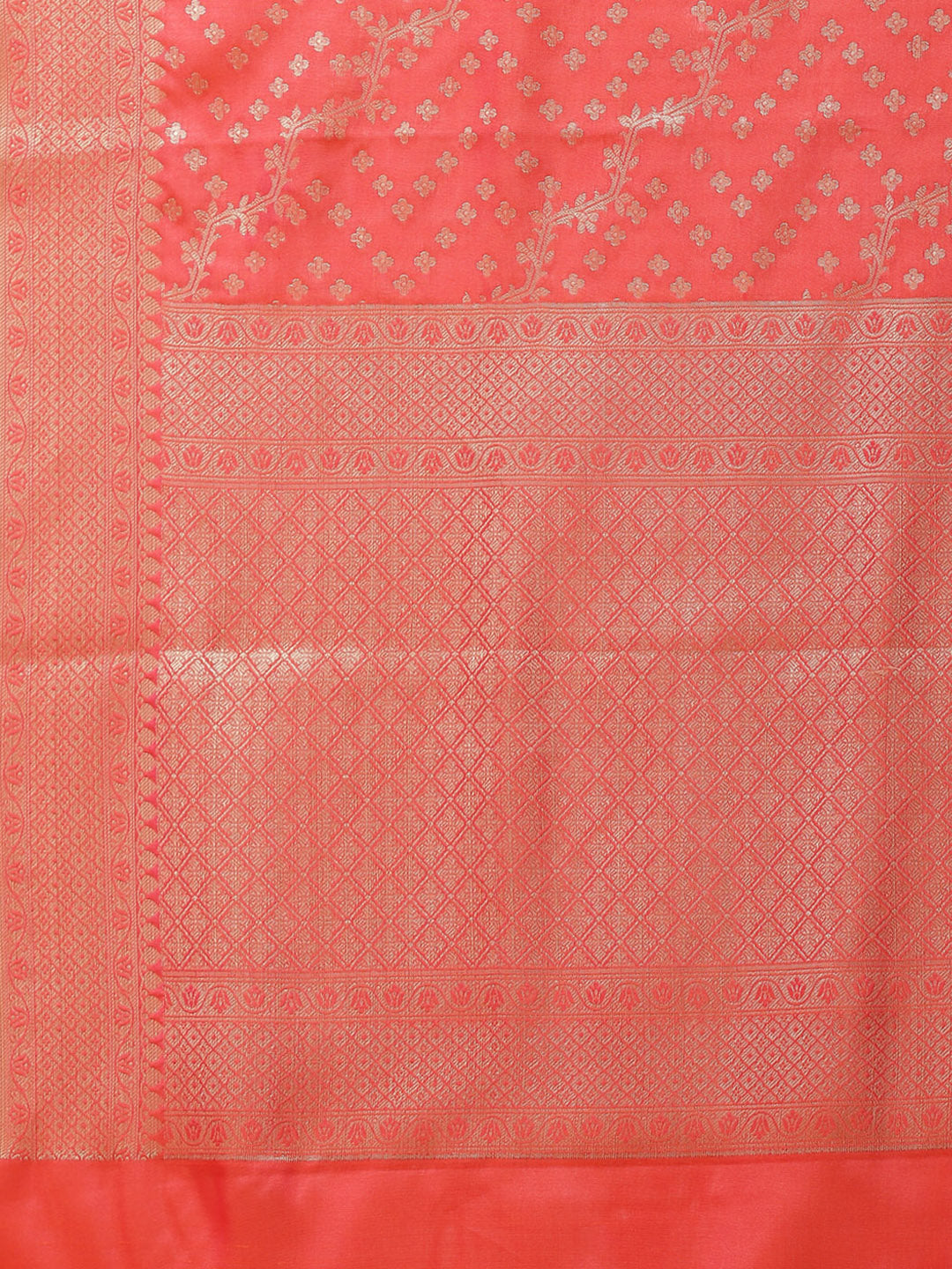 Cotton Saree with Zari Border Booti