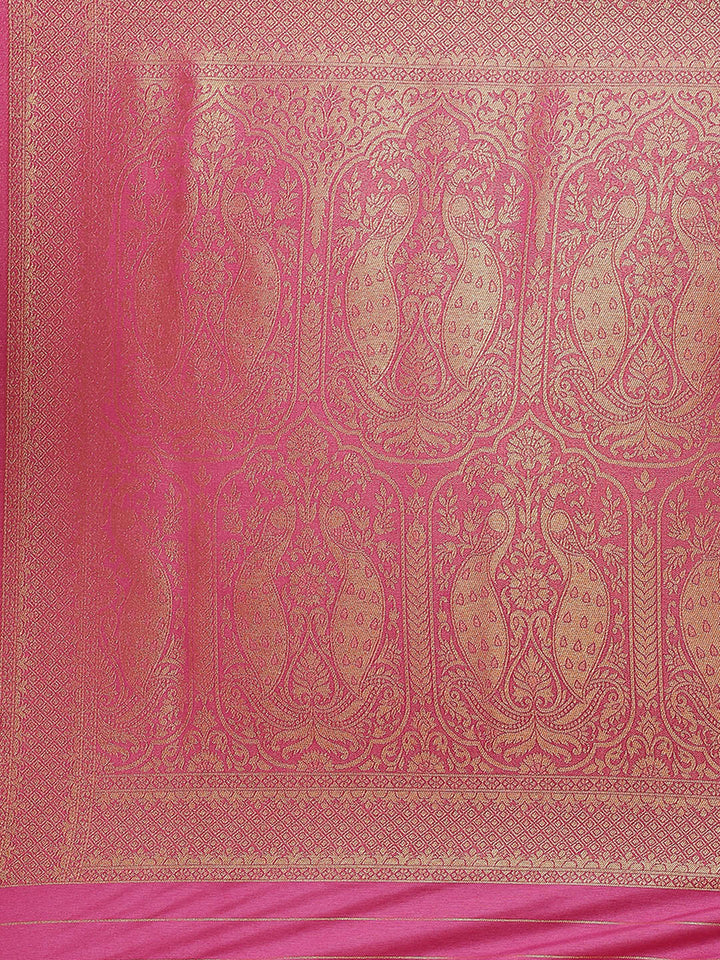 Zari Jaal Handloom Woven Saree