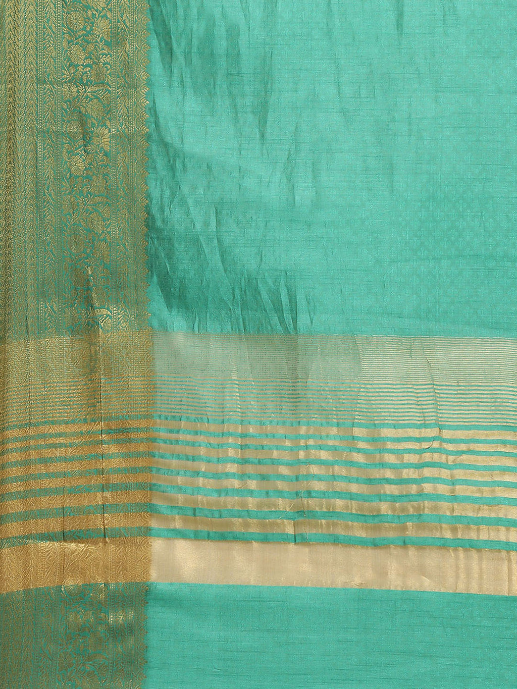 Plain Zari Border Art Handloom Woven Saree