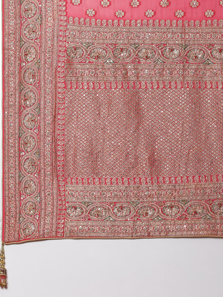 Stone Booti Banarsi Embroided Saree