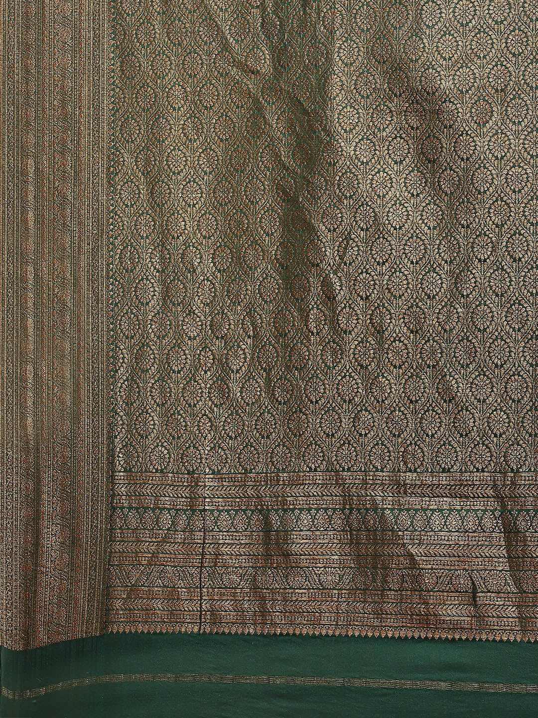 Antique Jaal Crepe Plain Saree