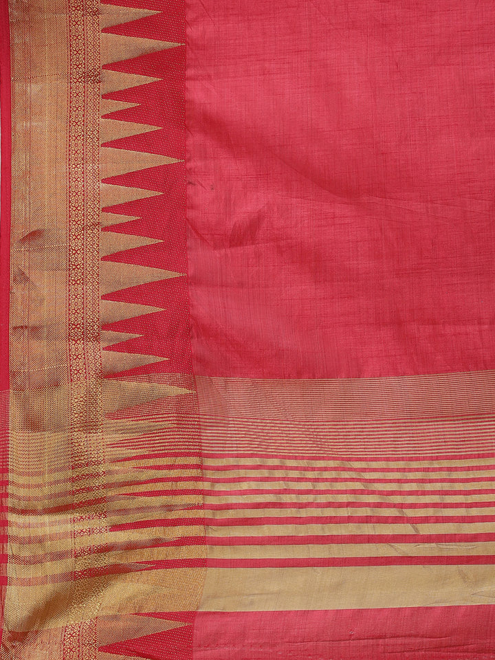 Zari Border Art Handloom Woven Saree