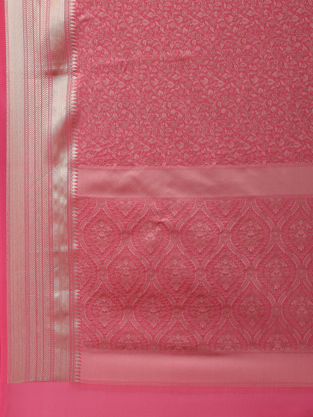 Resham Zari Border Woven Cotton Saree