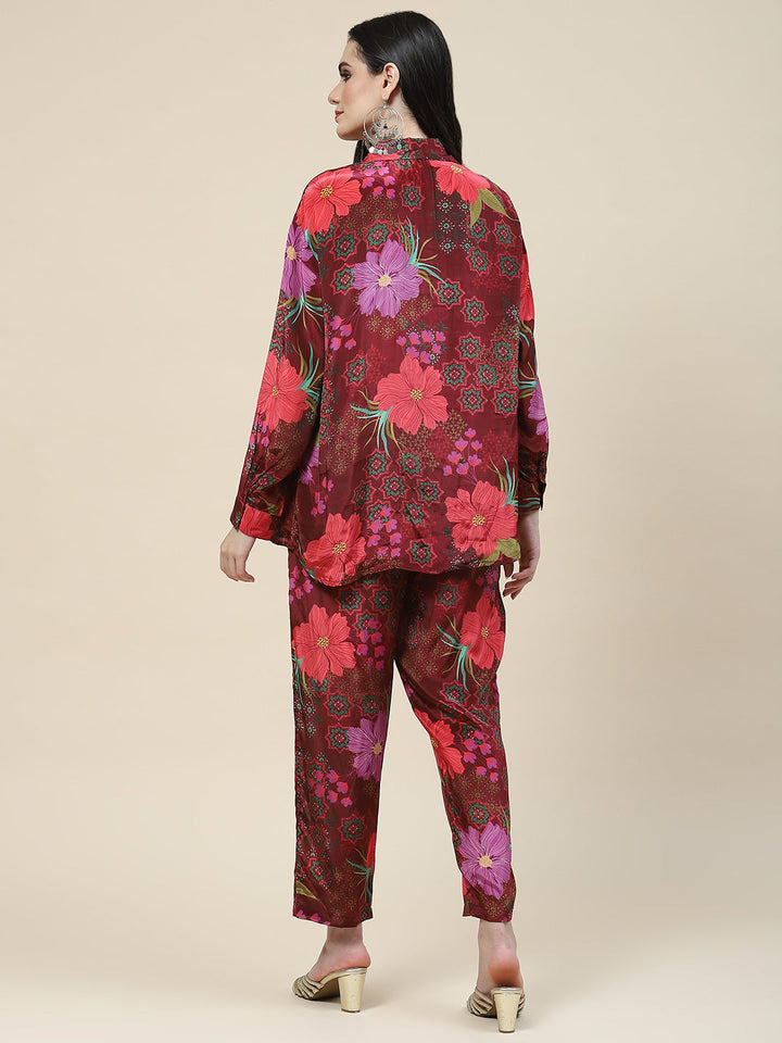 Printed Crepe Kurti With Pants