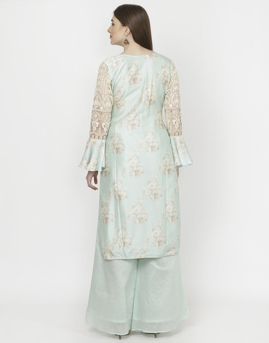 MBZ Meena Bazaar-Lemon Cotton Chanderi Salwar Kameez