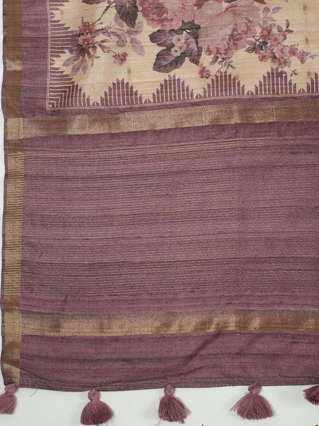 Digital Floral Printed Art Silk Saree