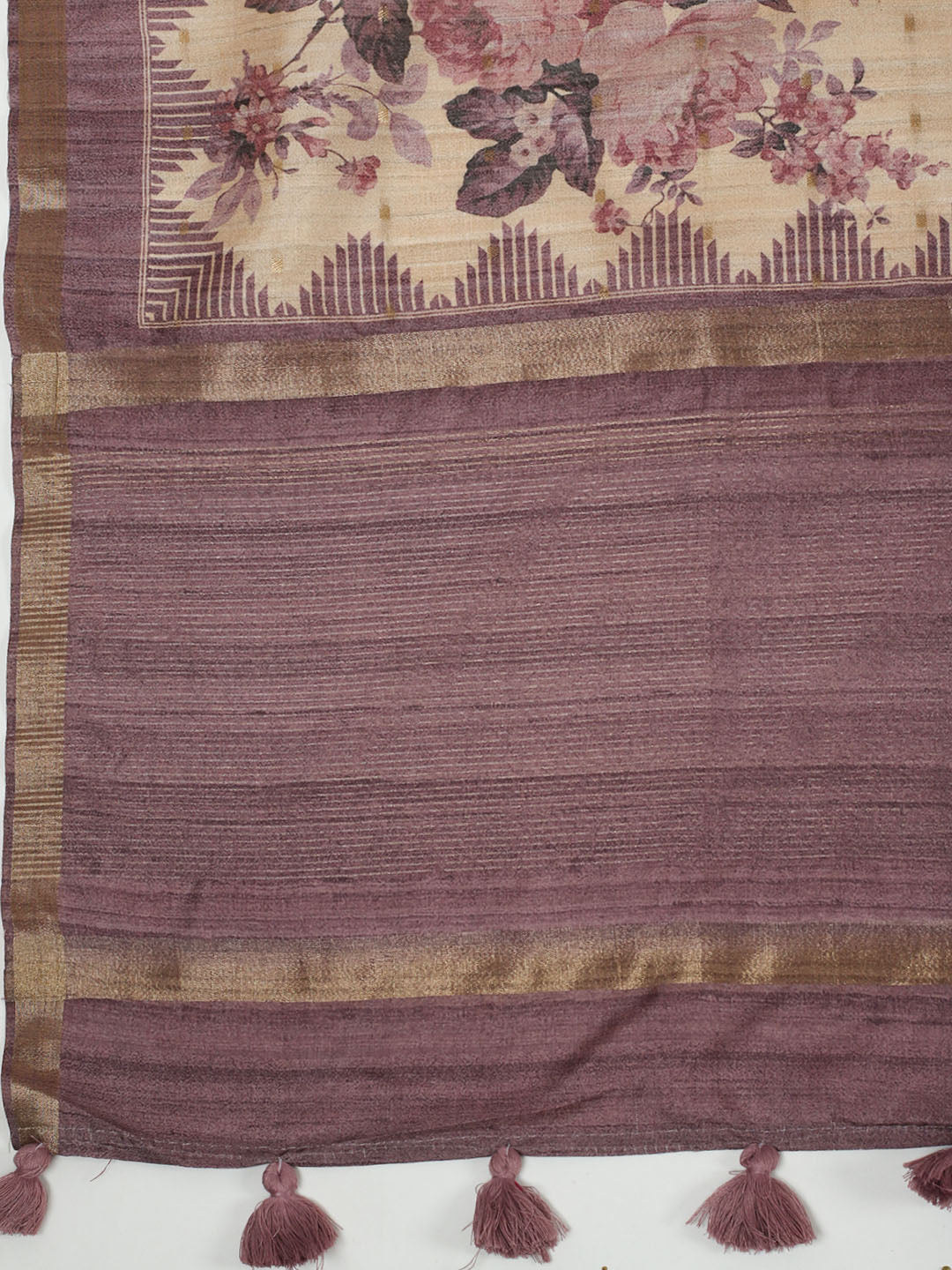 Digital Floral Printed Art Silk Saree