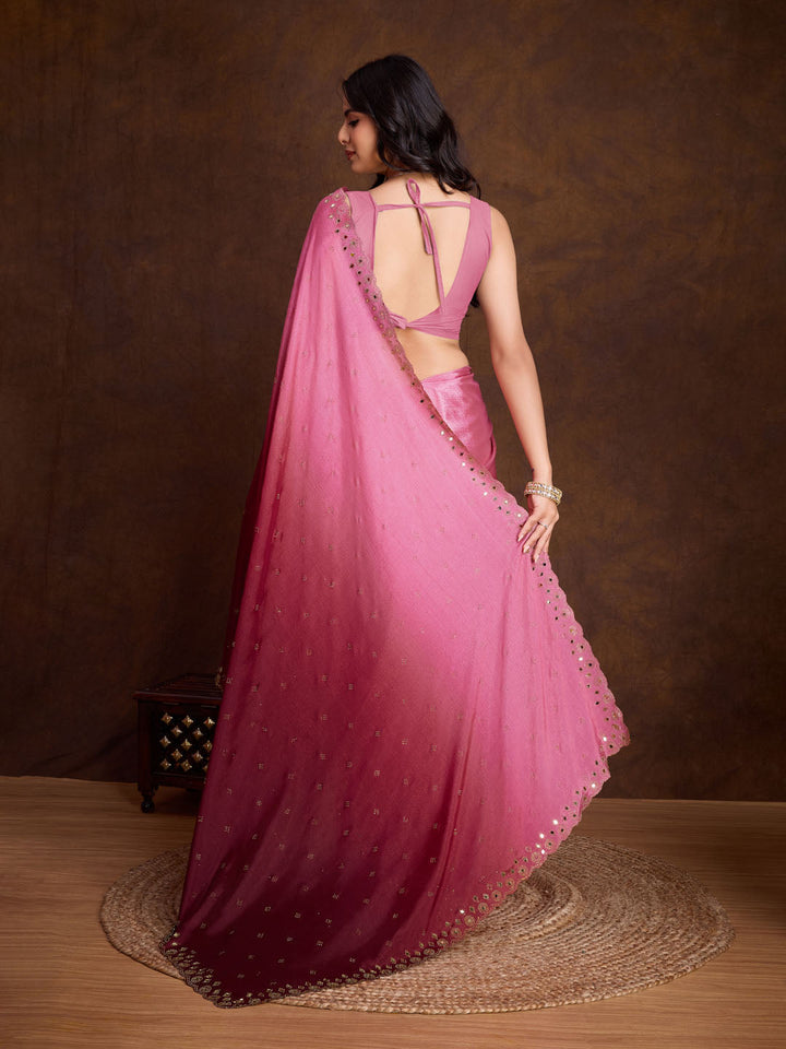 Stone Jaal Georgette Saree