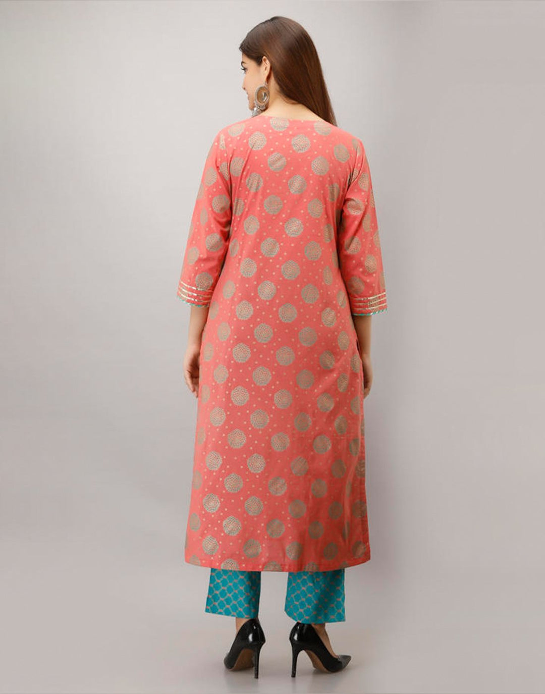 Printed Cotton Kurti With Pant