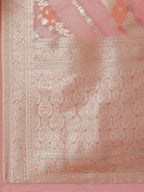 Floral Zari Jaal Handloom Woven Saree
