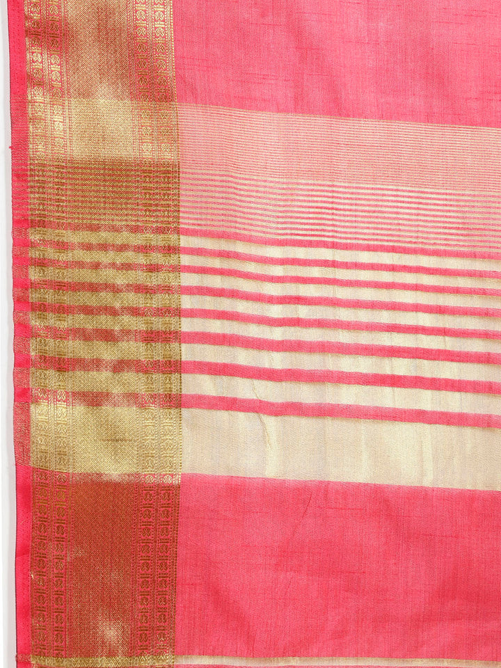 Zari Jaal Woven Handloom Saree