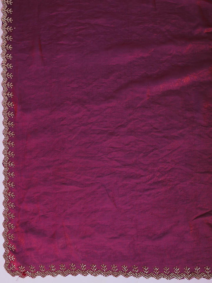 Embroidered Organza Saree