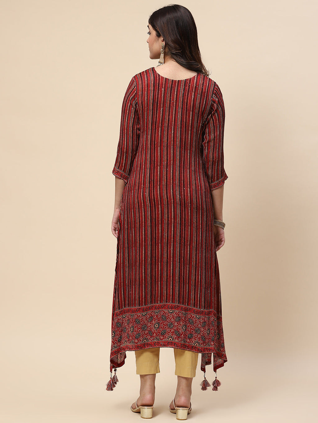 Printed & Sequin Work Georgette Kurta