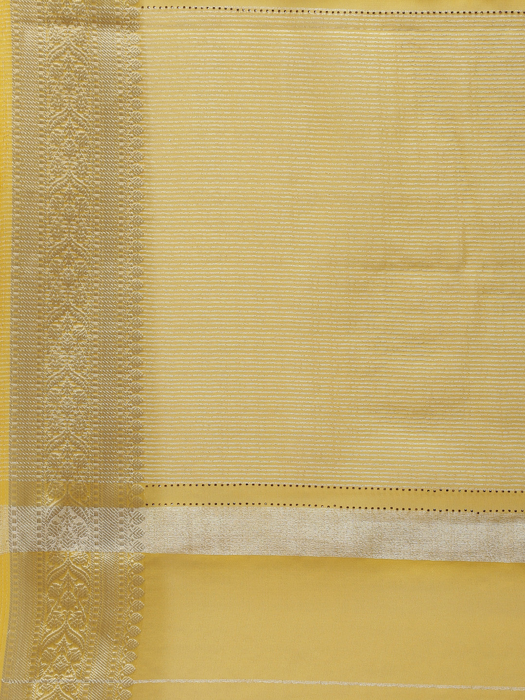 Stone Work Plain Organza Saree