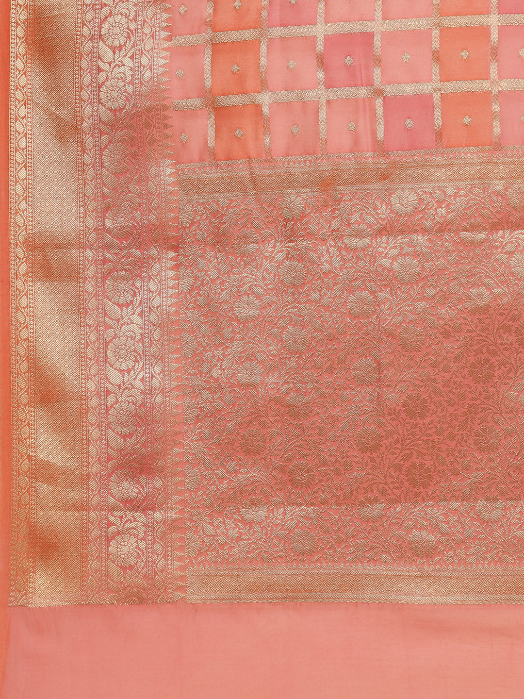 Zari Jaal Cotton Woven Saree