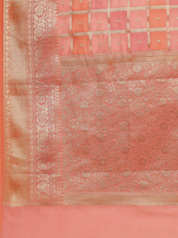 Zari Jaal Cotton Woven Saree