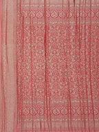 Floral Zari Jaal Georgette Plain Saree