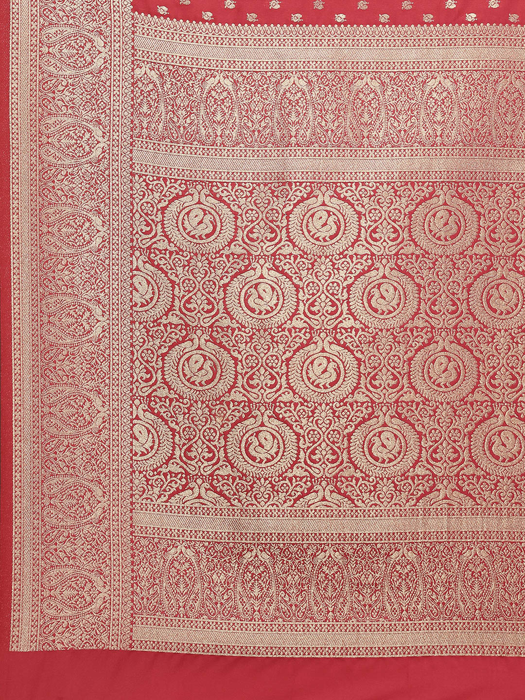 Zari Jaal Woven Art Silk Saree