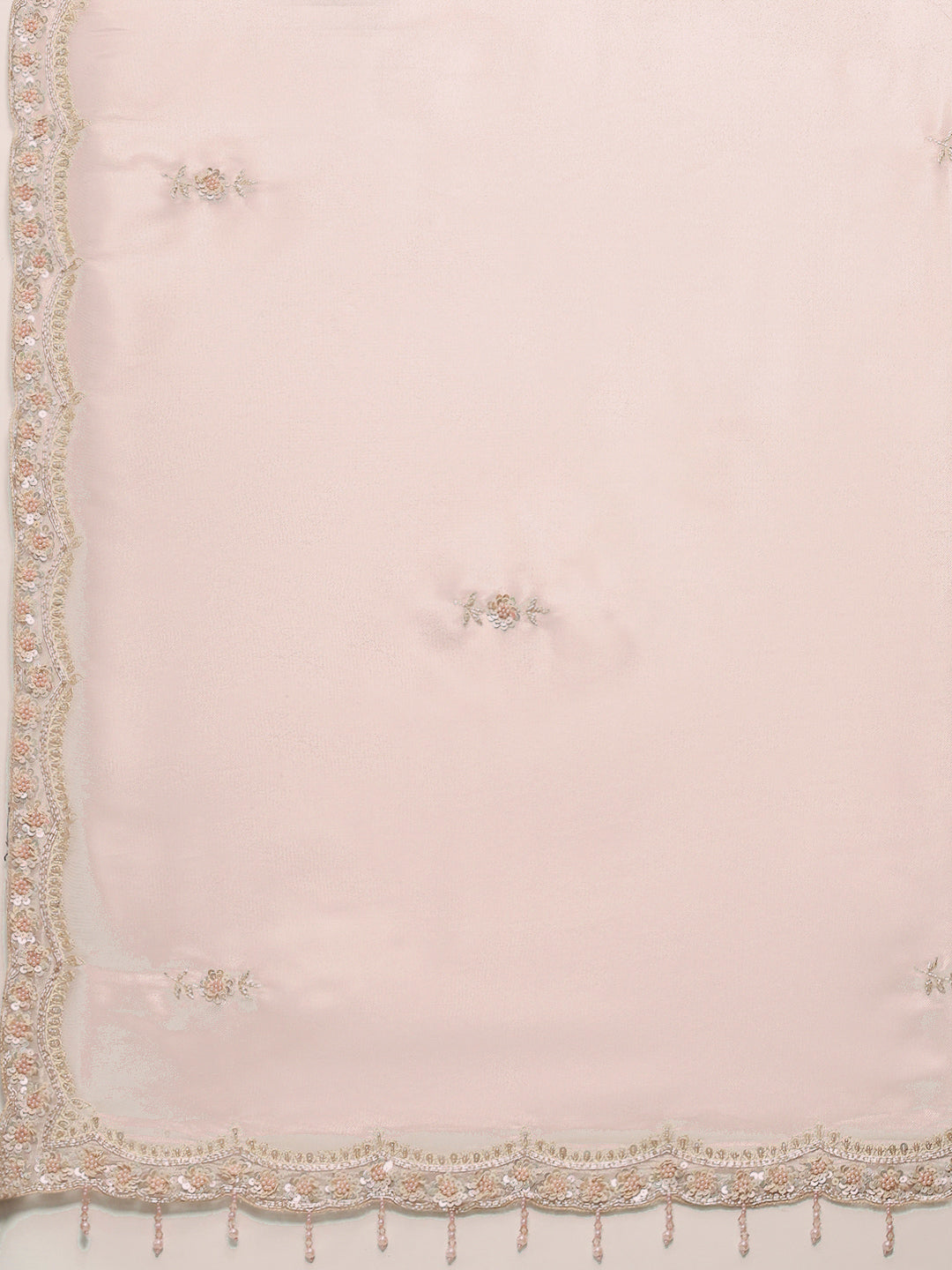 Sequence Embroidery Tissue Saree