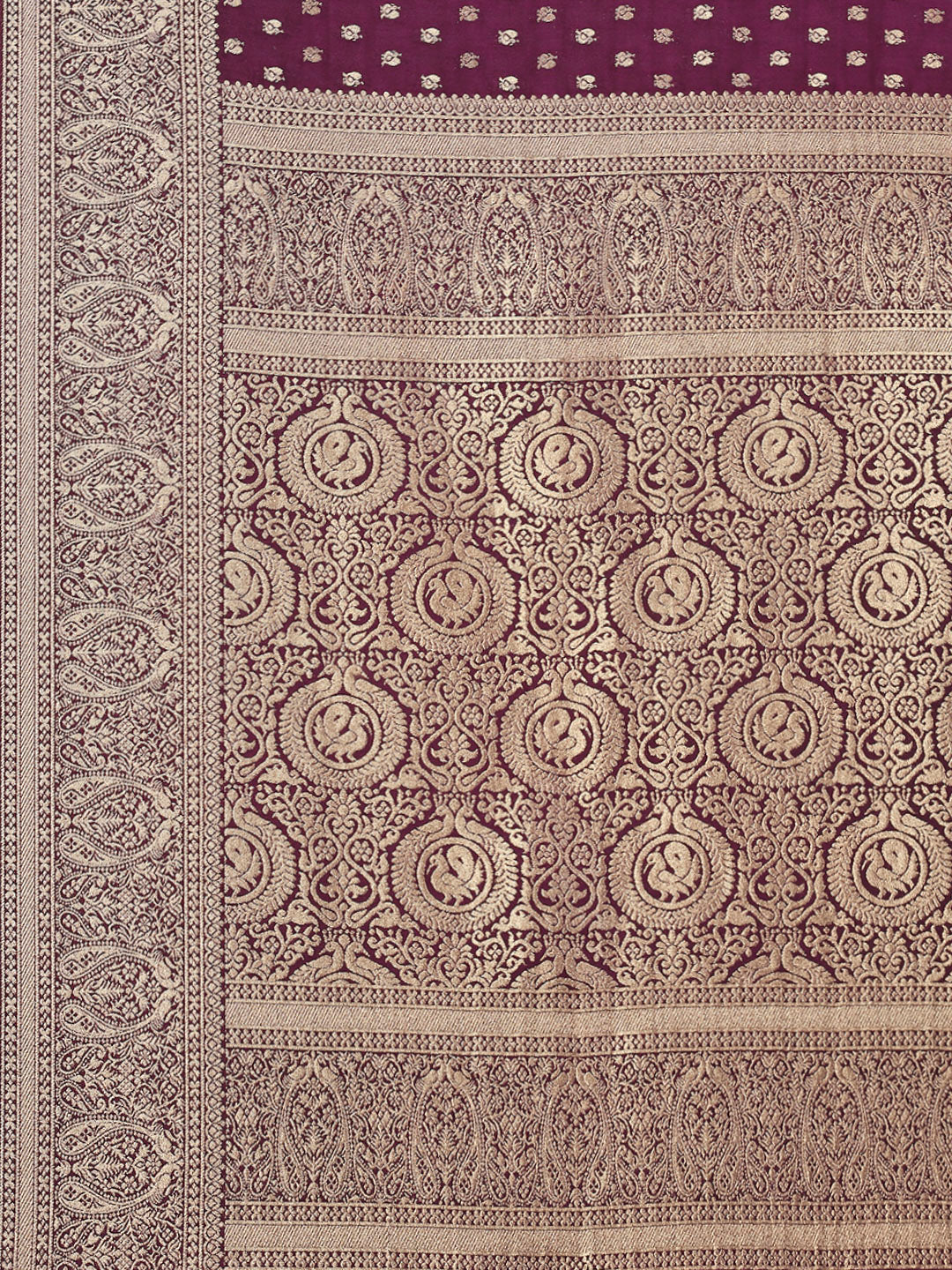 Zari Jaal Woven Art Silk Saree