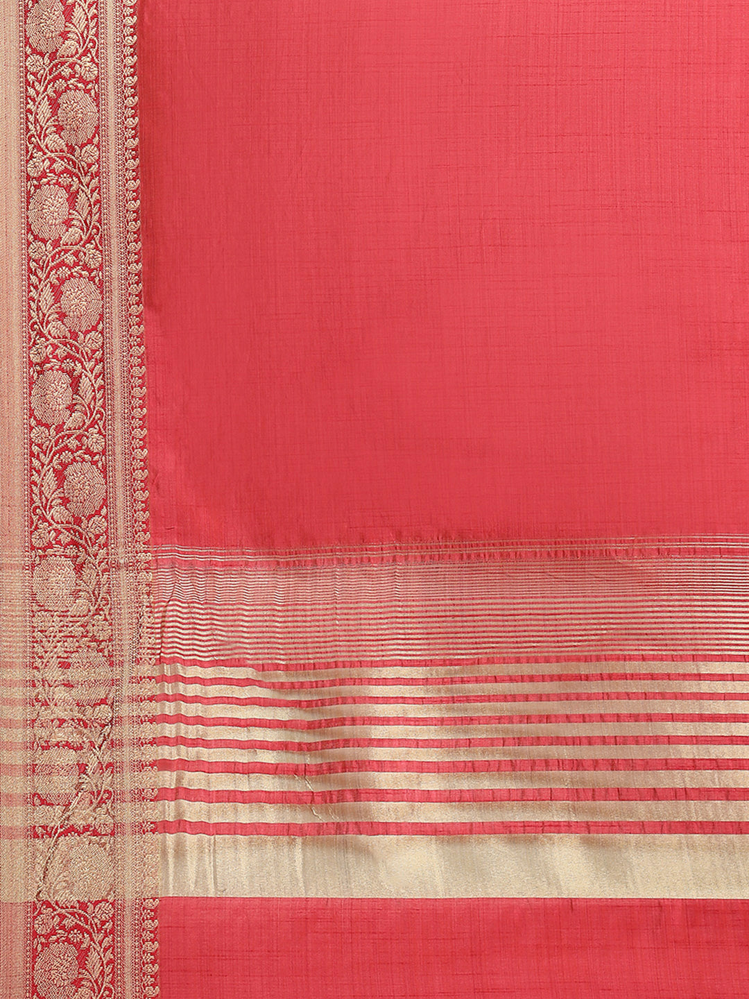 Zari Border Booti Art Silk Woven Saree