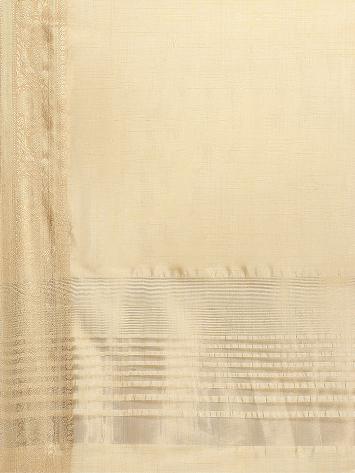 Zari Border Booti Art Silk Woven Saree