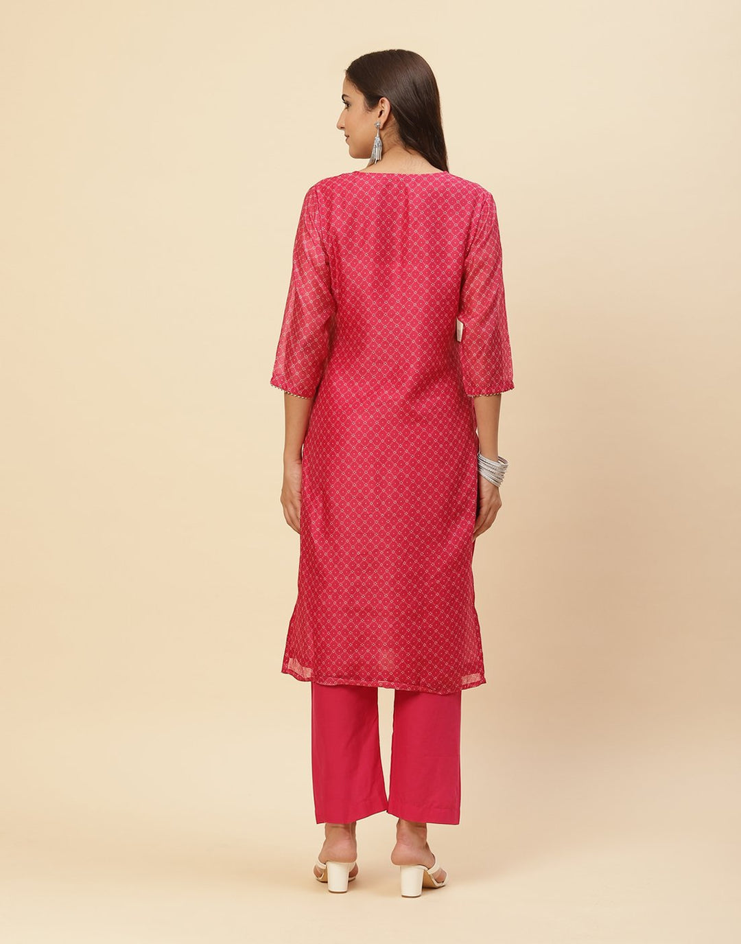 Embroidered Cotton Kurti With Pant